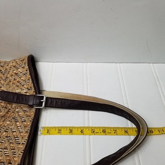 TOMS Island Chevron Woven Straw Large Tote Bag - Picture 14 of 16